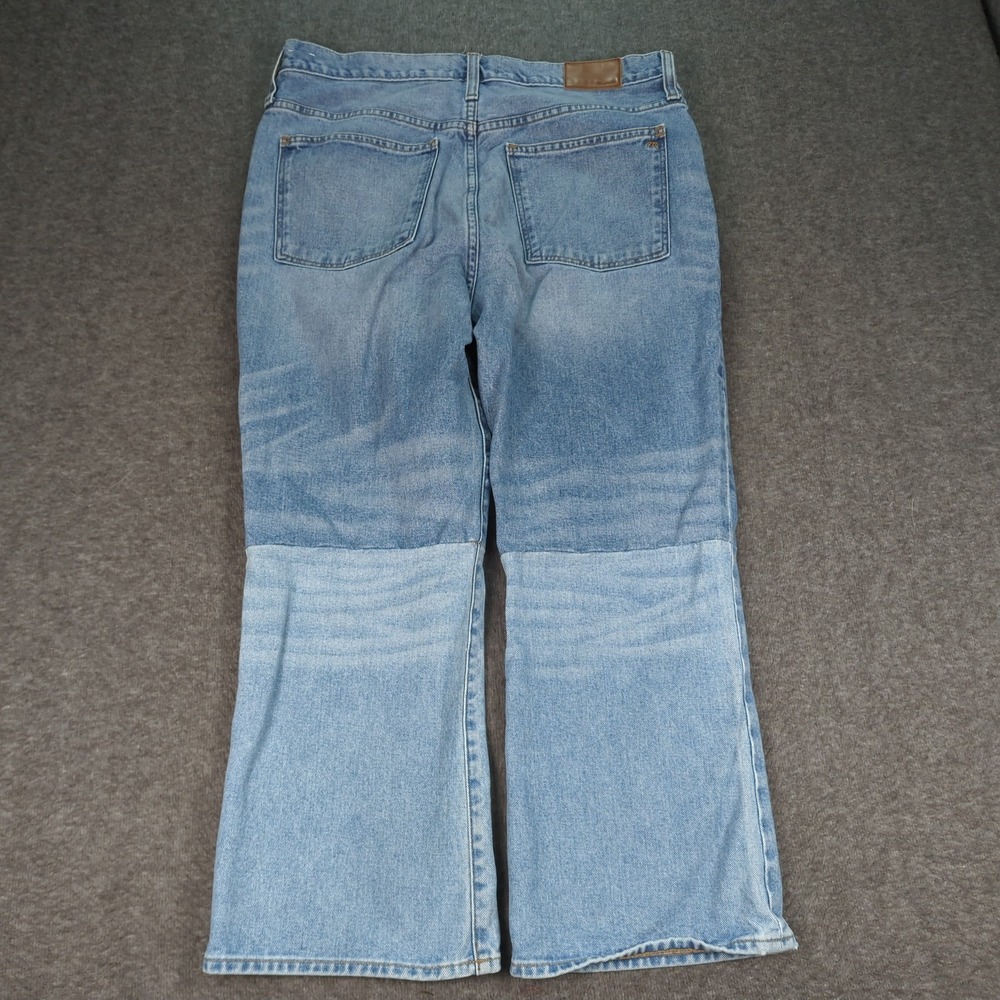 Madewell Jeans Womens 31 Blue Retro Crop Boot Cut High Rise Western Cowgirl - Picture 13 of 16